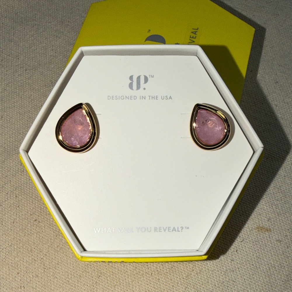 Bomb Party Pink Teardrop Earrings